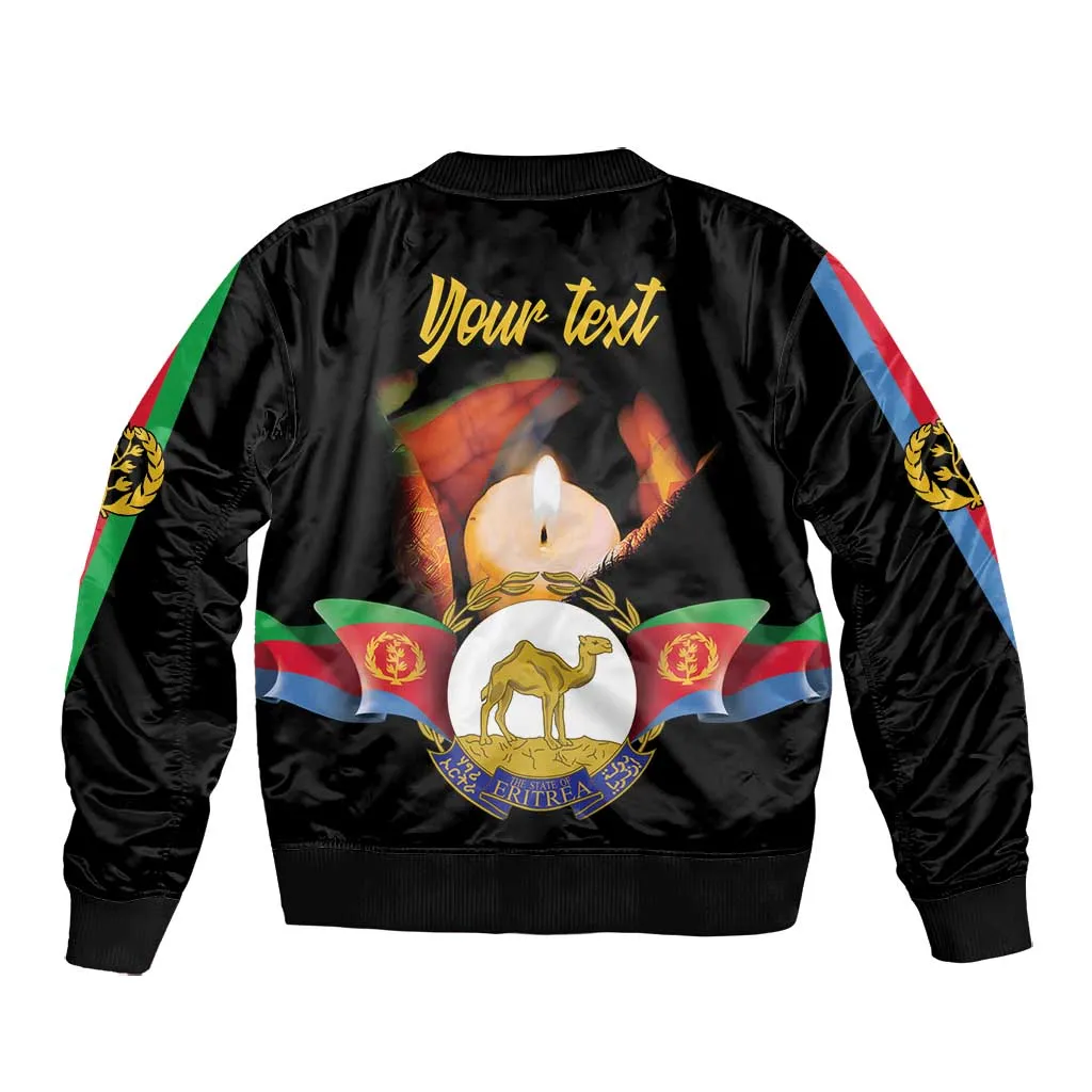 Personalized Afro-Eritrea Maelti Siwuat Bomber Jacket Shida Shoes Glory To Our Martyrs Eritrea LT9