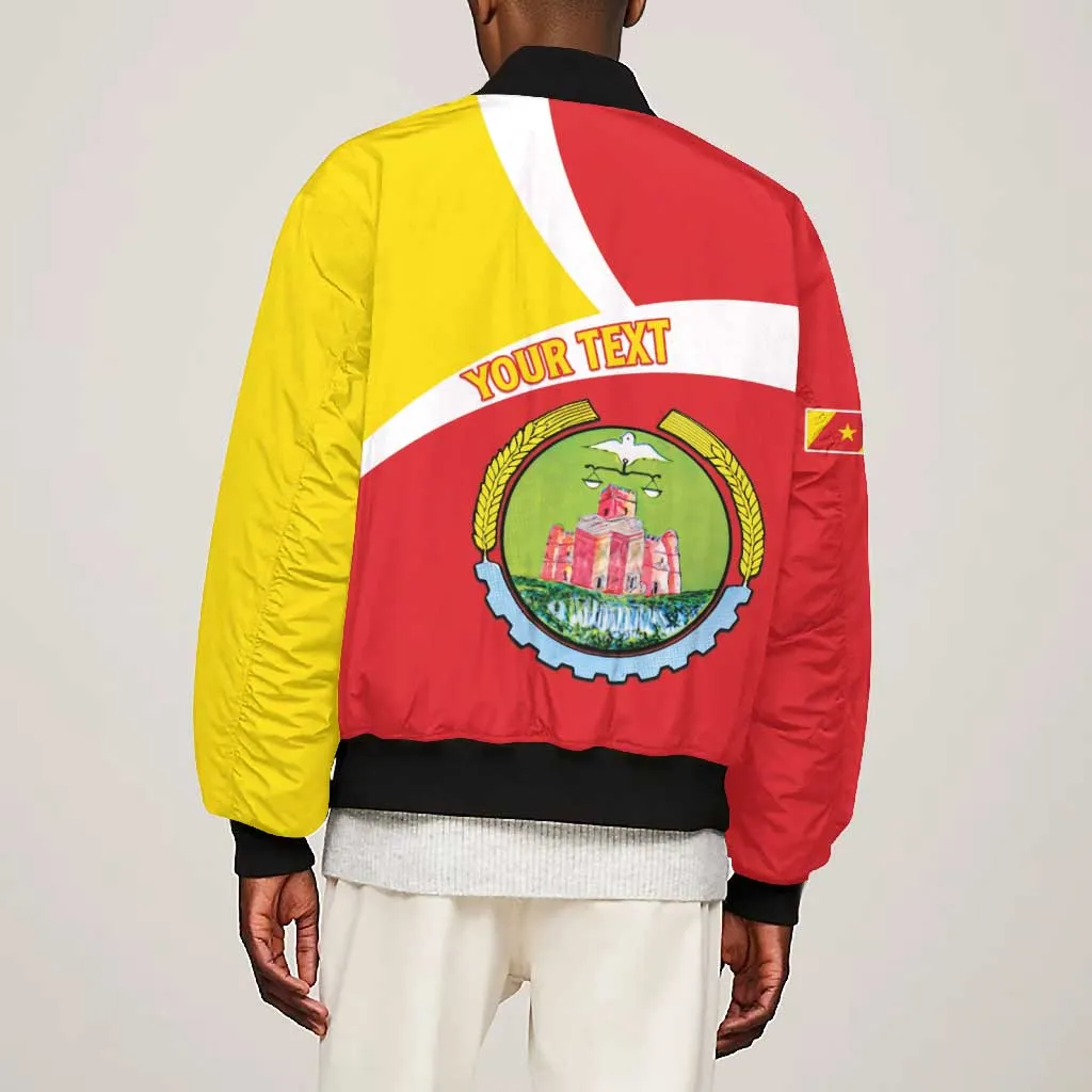 Personalized Amhara Region Bomber Jacket Coat Of Arms With Amhara Map LT15