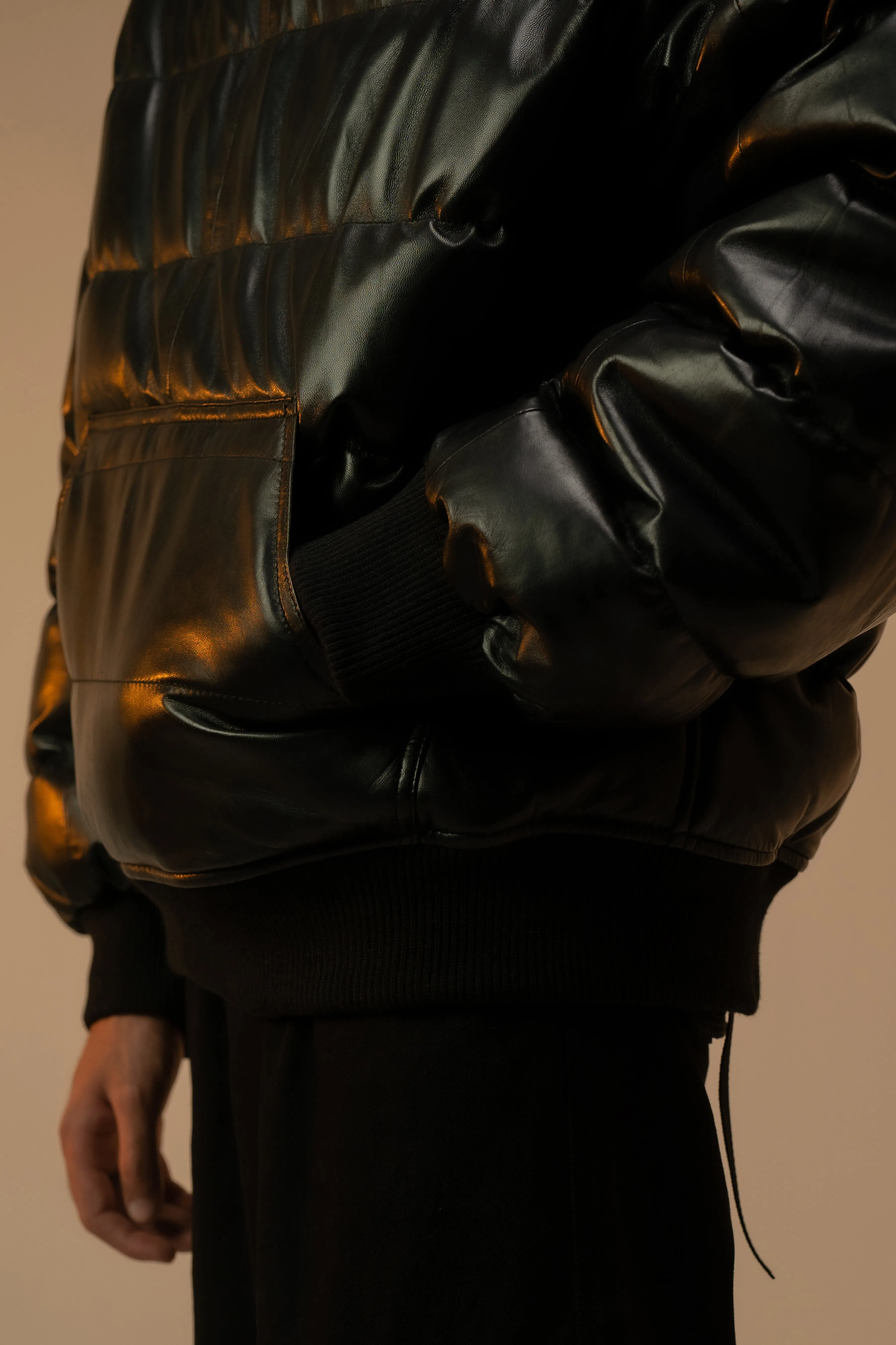 PHANTOM LEATHER HOODIE
