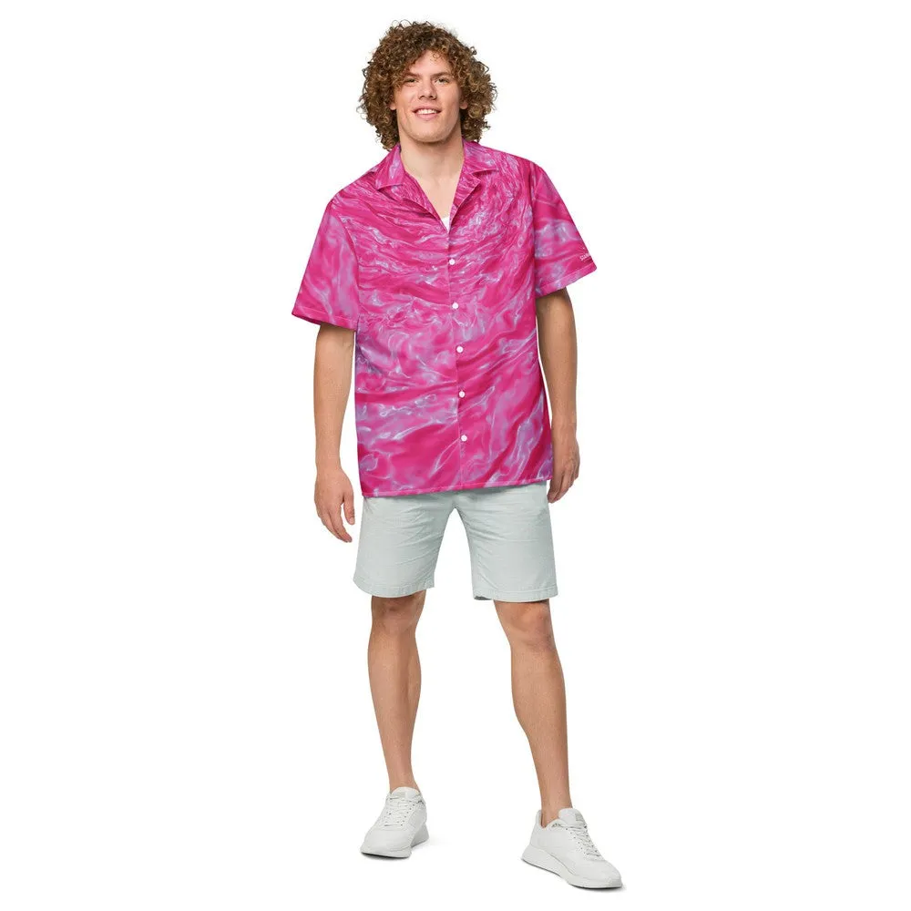 Pink Astrophysics Button Shirt