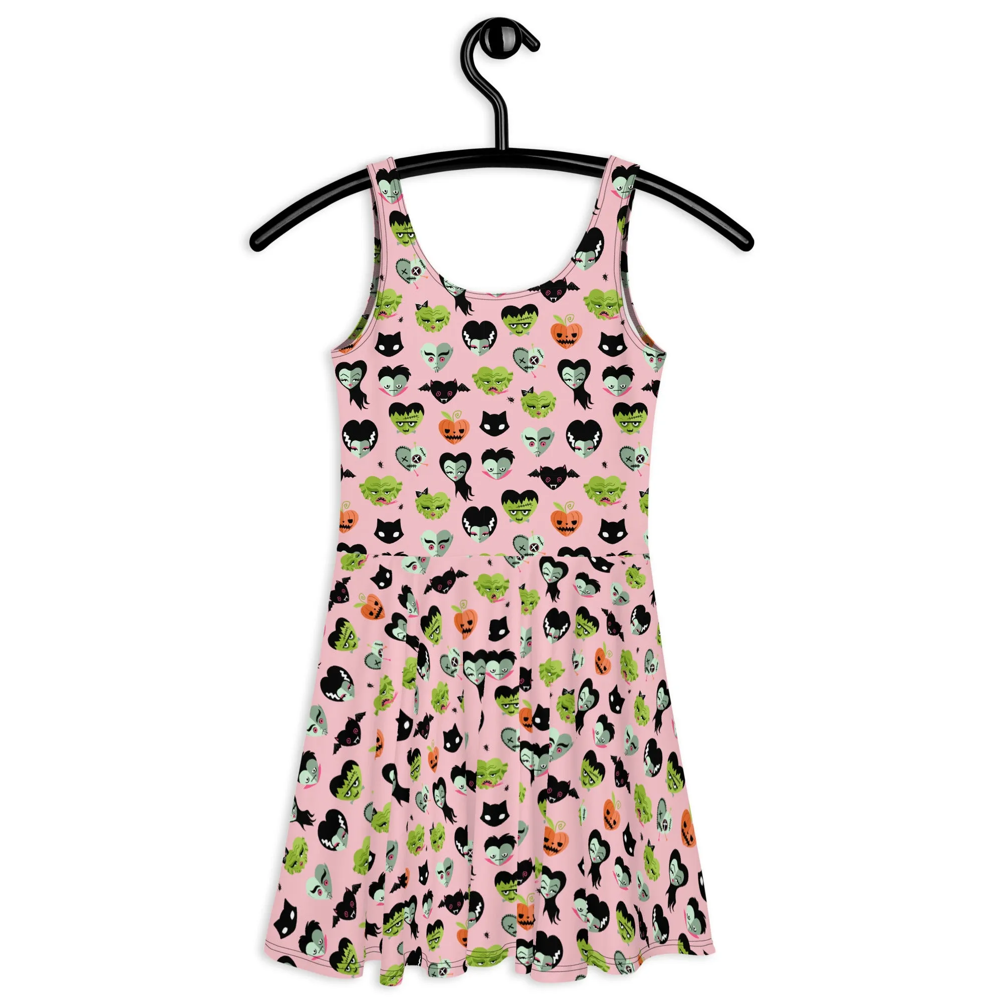 Pink Monster Luv Skater Dress