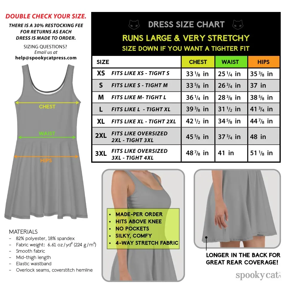 Pink Monster Luv Skater Dress