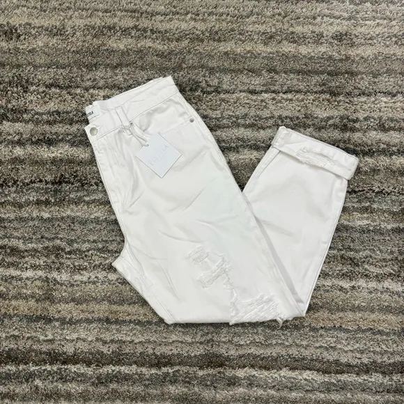 Pistola High Rise Relaxed Roller Jeans Sz 30 NWT | Pistola White Relaxed Fit
