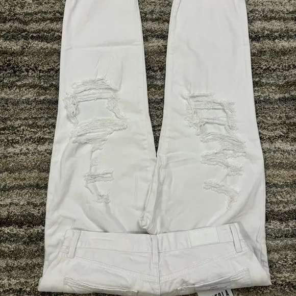 Pistola High Rise Relaxed Roller Jeans Sz 30 NWT | Pistola White Relaxed Fit