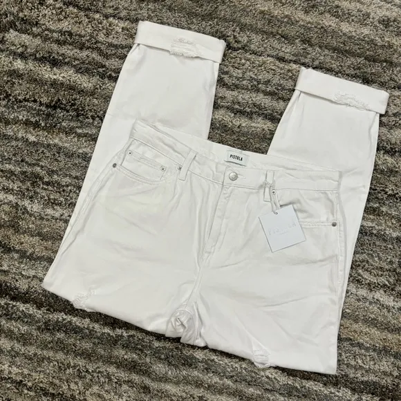 Pistola High Rise Relaxed Roller Jeans Sz 30 NWT | Pistola White Relaxed Fit