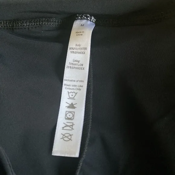 Pleated Black Skirt/Skort Tennis Skater Skort Women’s Size Medium Black NWT