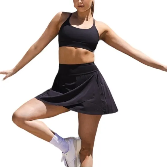 Pleated Black Skirt/Skort Tennis Skater Skort Women’s Size Medium Black NWT