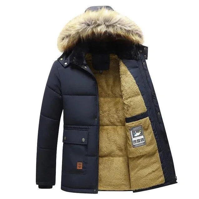 Plush jackets for men with practical pockets