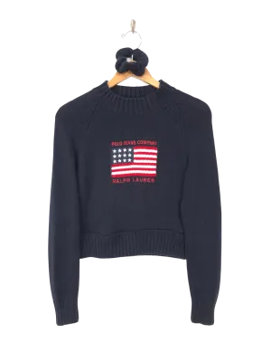 Polo Ralph Lauren Knitted Crop Top Set (XS/S)