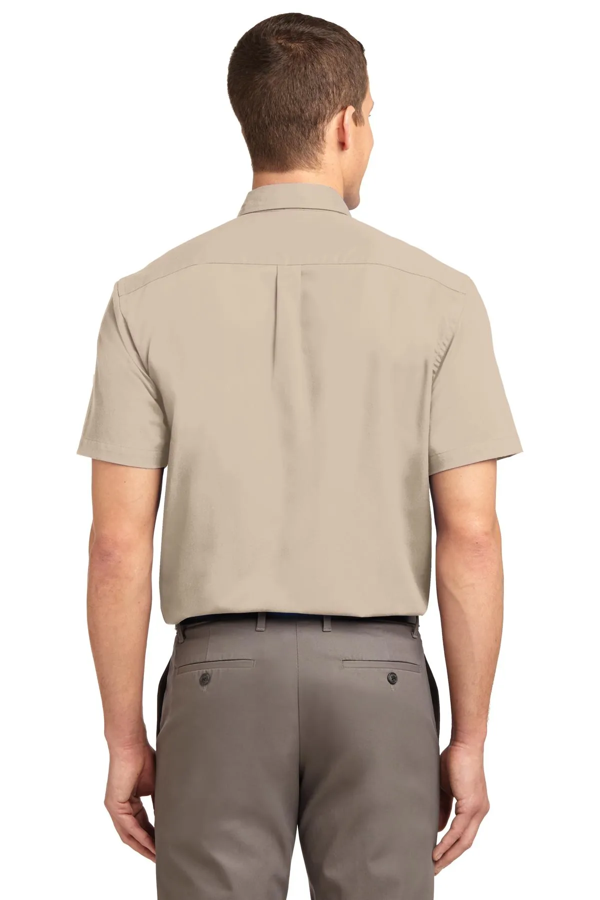 Port Authority Short Sleeve Easy Care Shirt.  S508 Stone