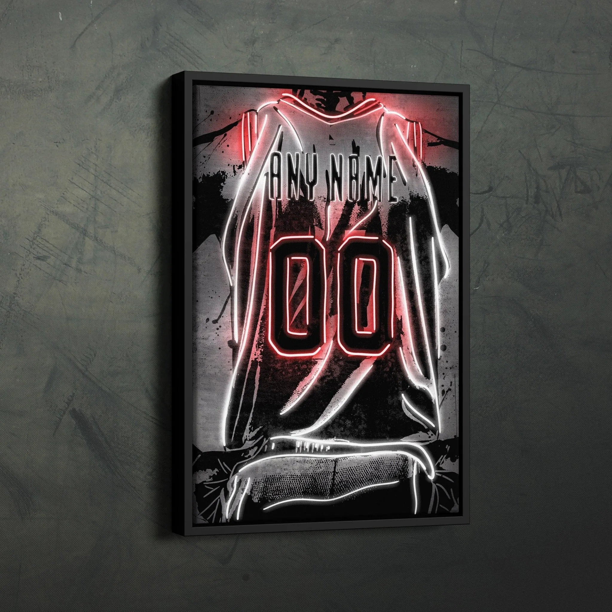 Portland Trail Blazers Custom Jersey Canvas | Neon Wall Art