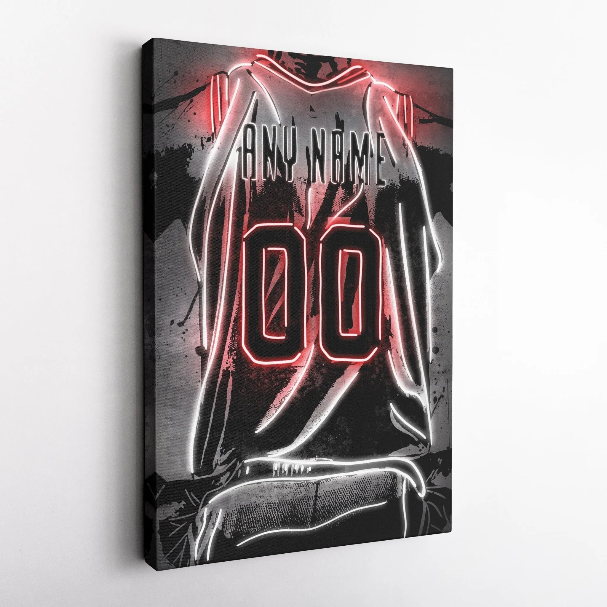 Portland Trail Blazers Custom Jersey Canvas | Neon Wall Art