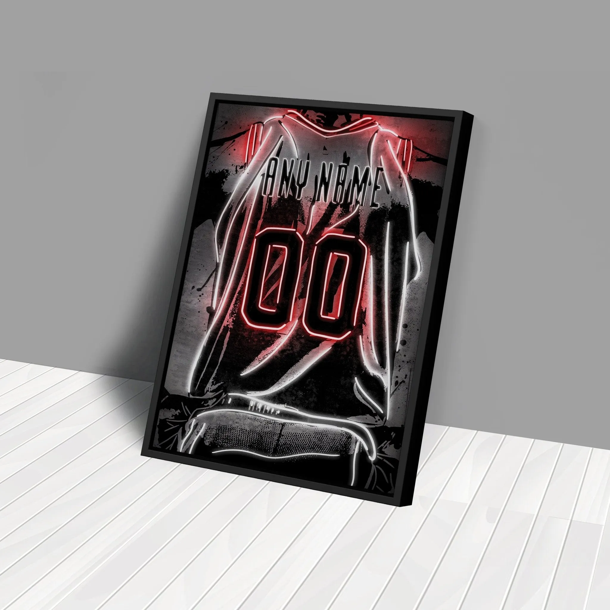 Portland Trail Blazers Custom Jersey Canvas | Neon Wall Art