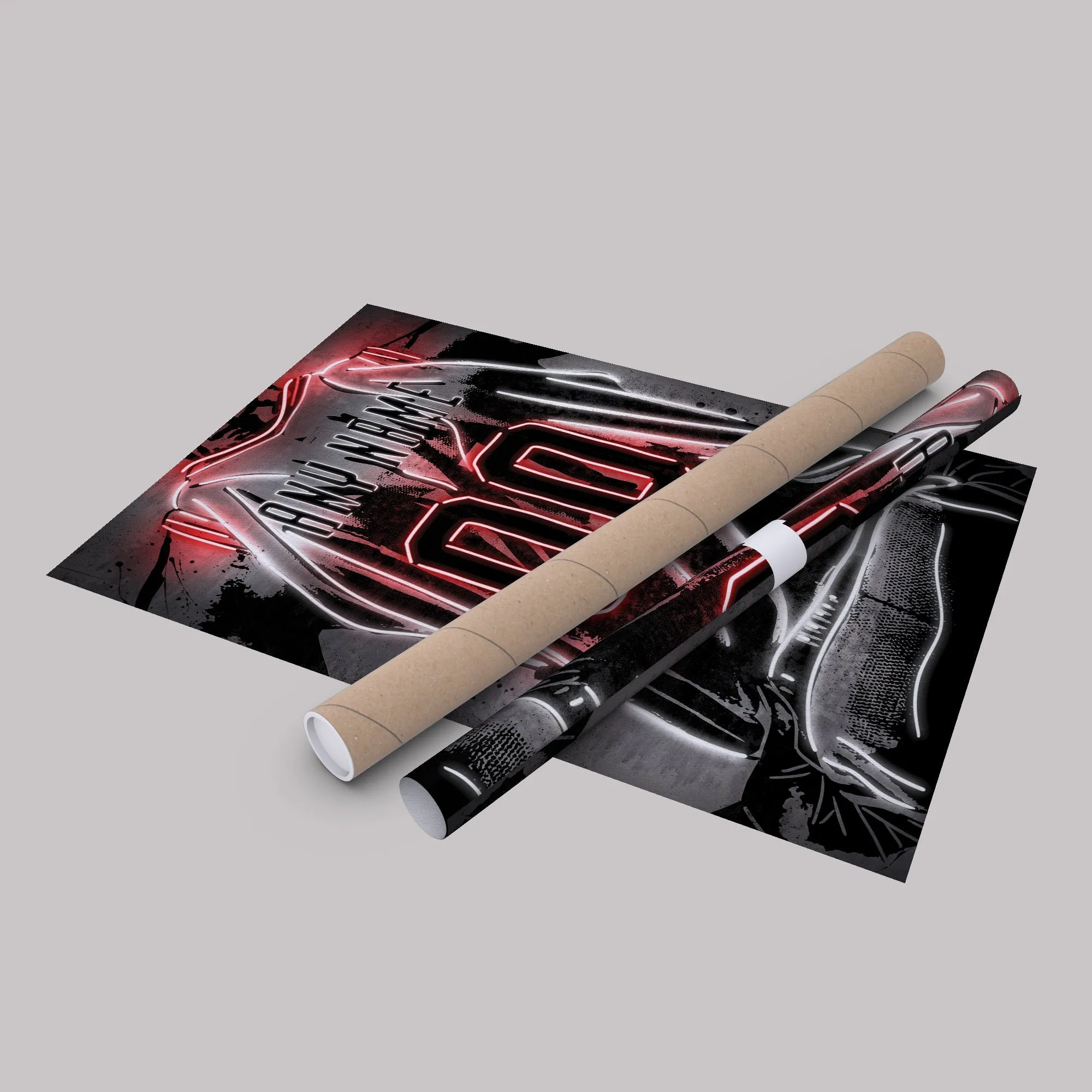 Portland Trail Blazers Custom Jersey Canvas | Neon Wall Art