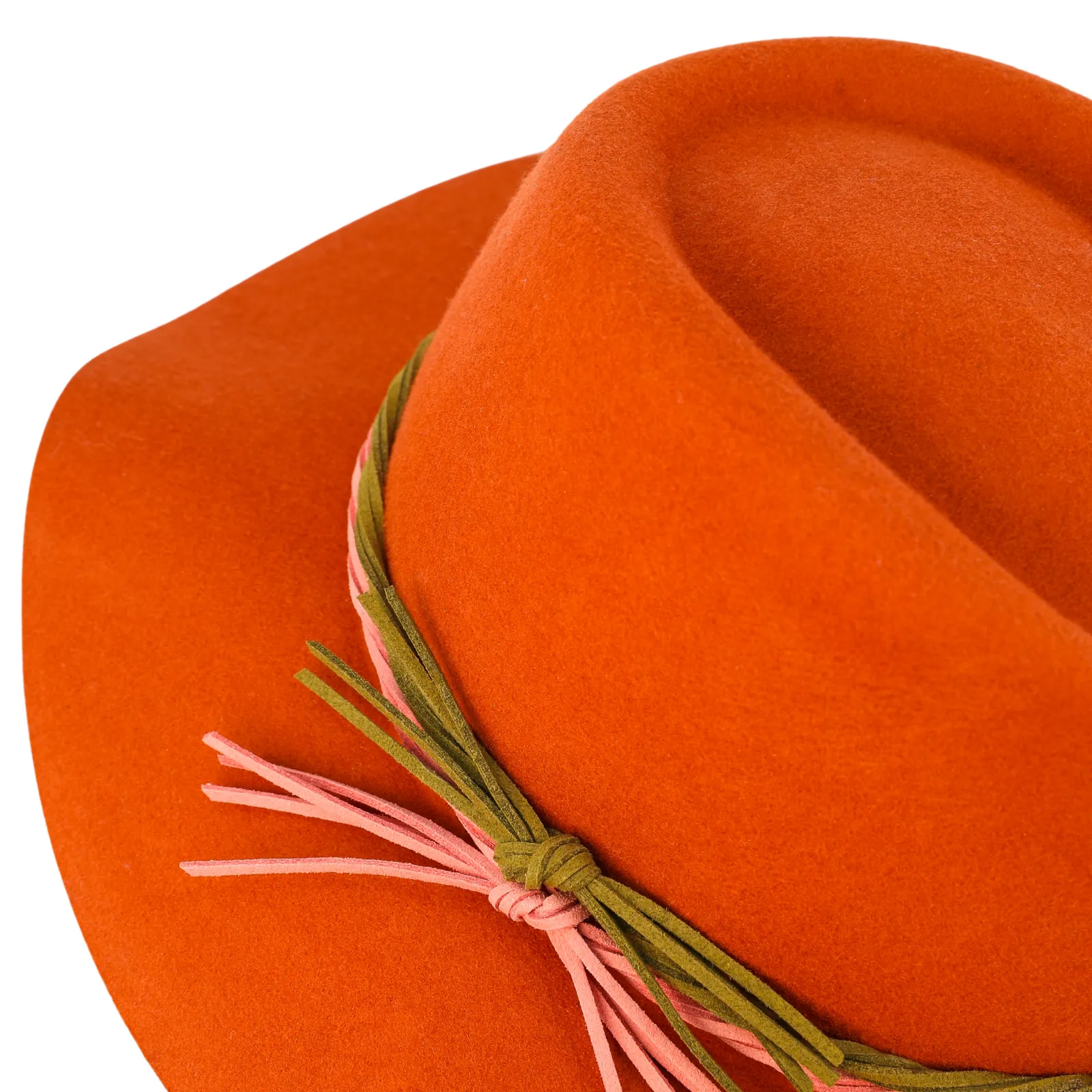 Powder Fedora Deborah Hat - Terracotta