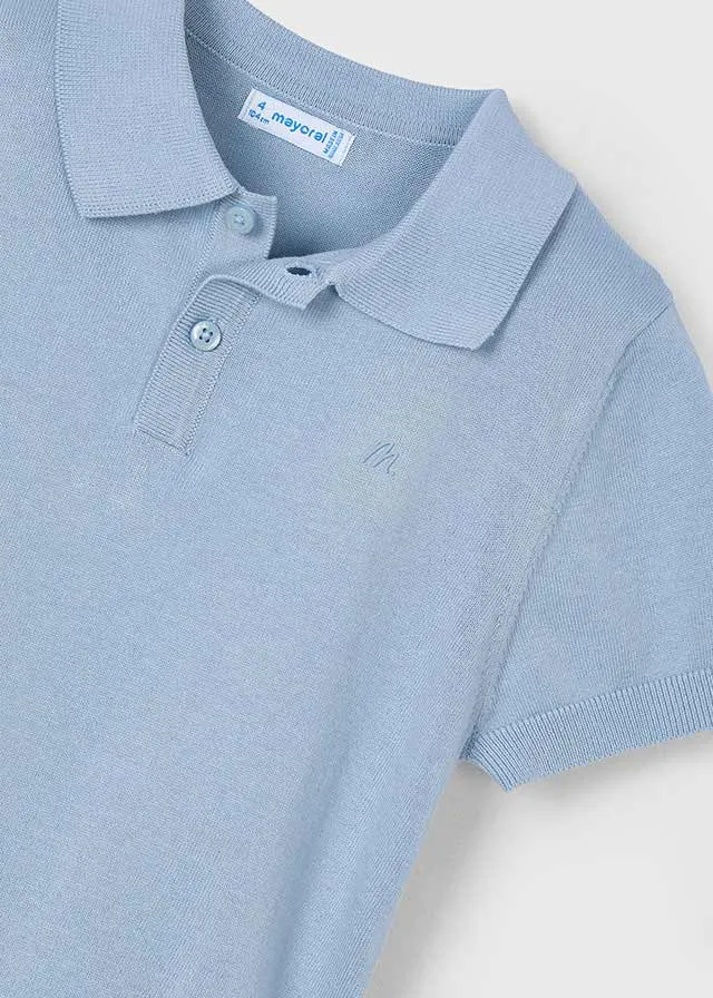 Pre-Order Mayoral 3104 Pearl Polo Shirt and Mayoral 3219 Slim Shorts