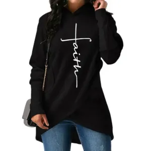 Premium Women’s Faith Inspired Hoodie: Long-Sleeved Pullover Sweatshirt