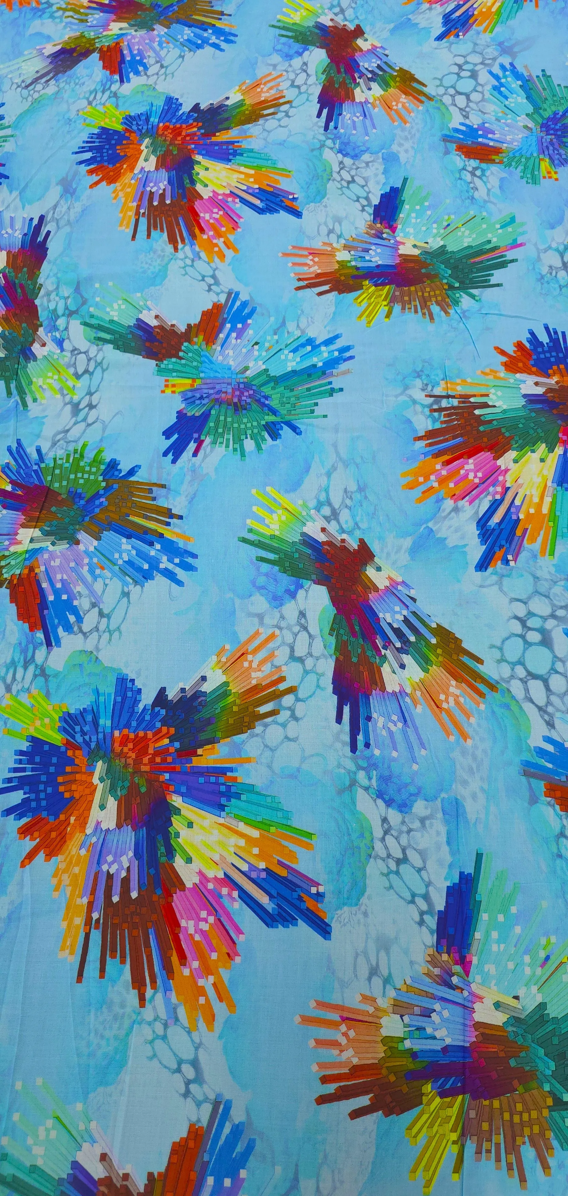 Printed Rayon Rainbow Jigsaw