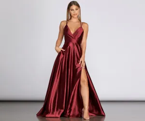 Priscilla Satin Stylish Evening Gown