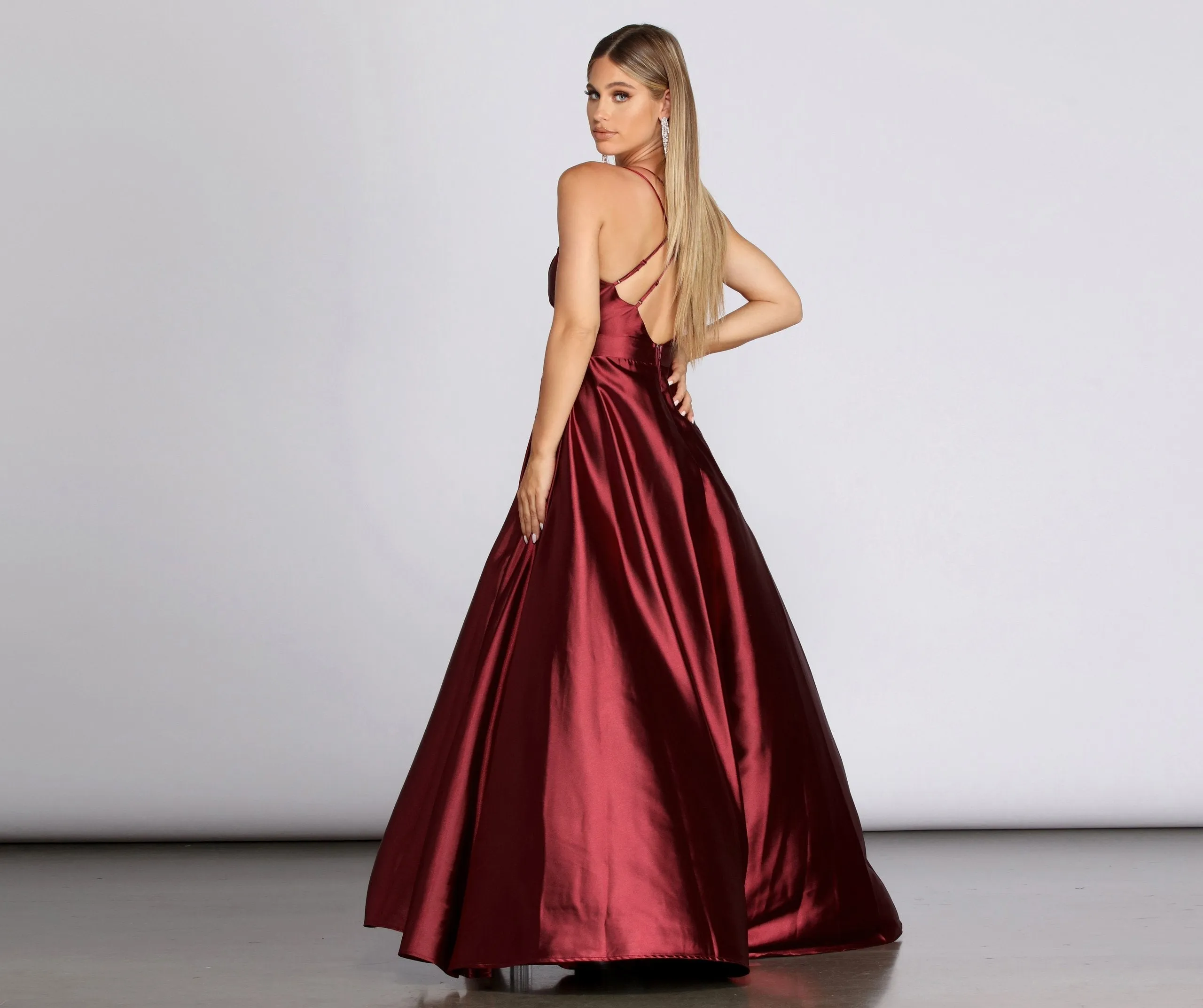 Priscilla Satin Stylish Evening Gown