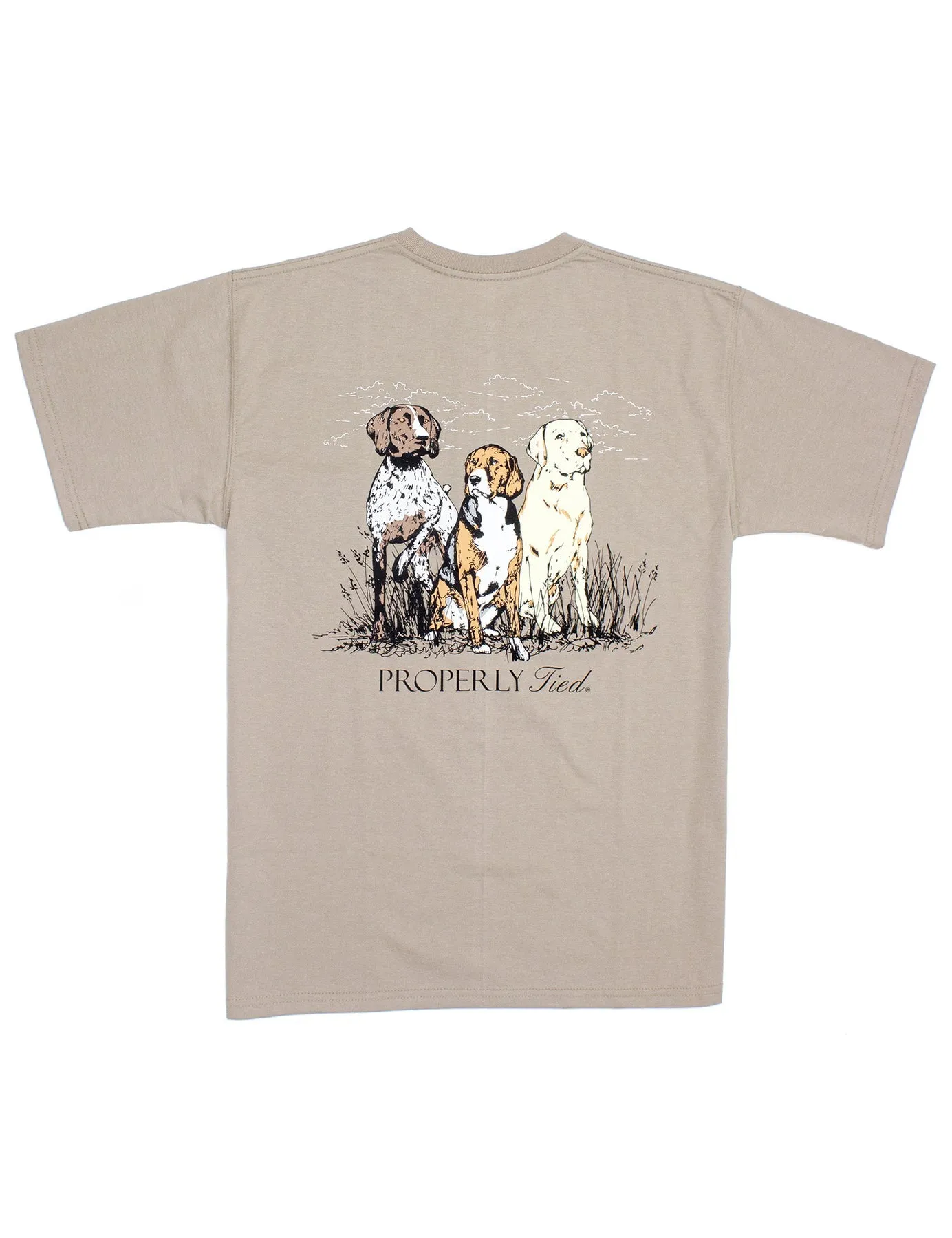 Properly Tied Boys Triple Dog SS Tee - Sand