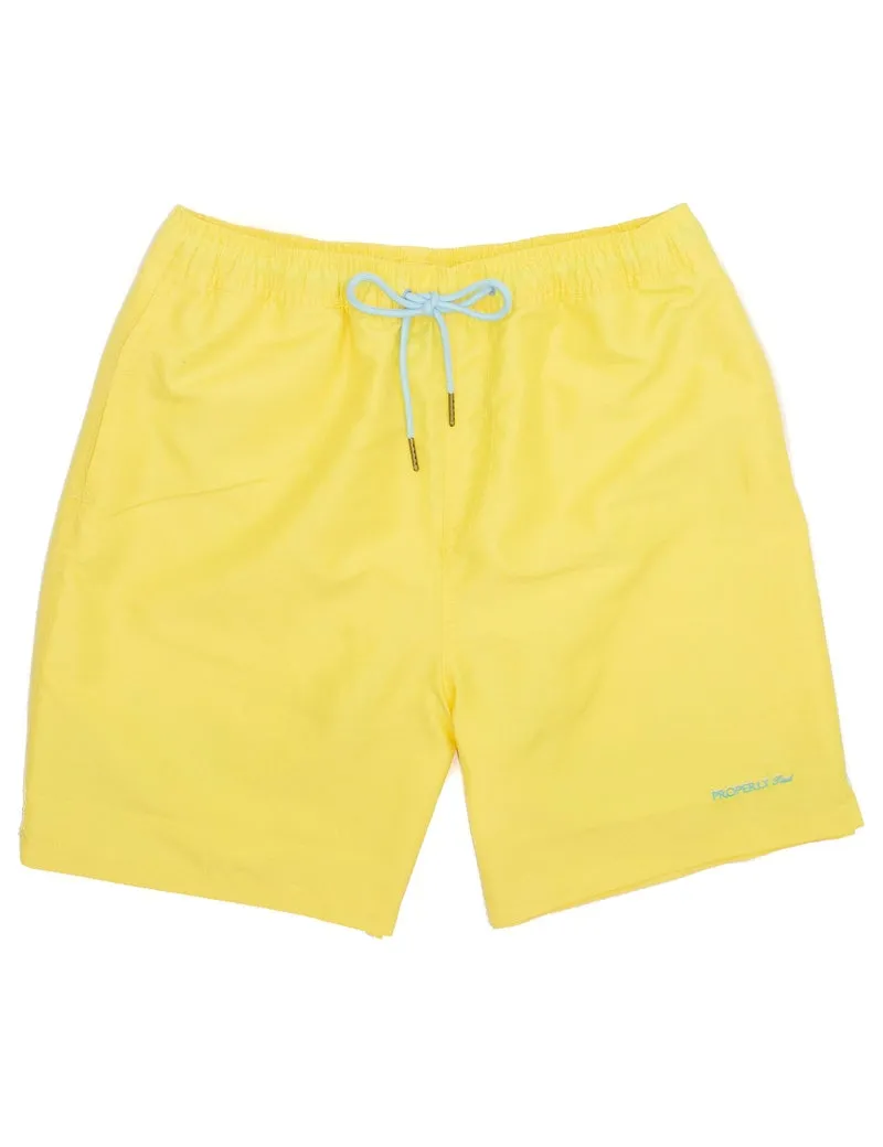 Properly Tied Swim Trunk - Light Yellow