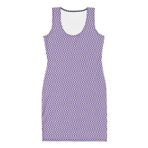 Purple Micro Checker Dress