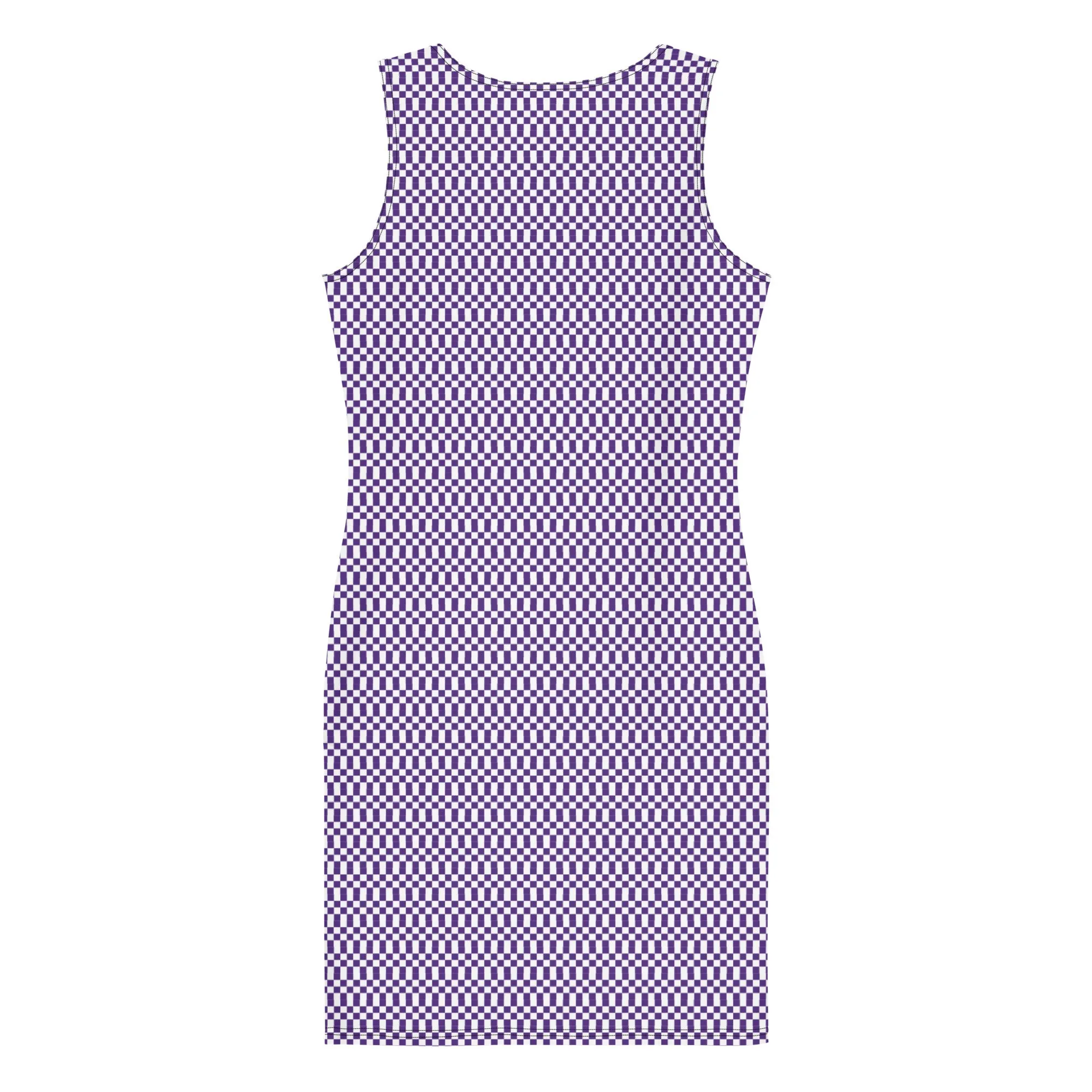 Purple Micro Checker Dress