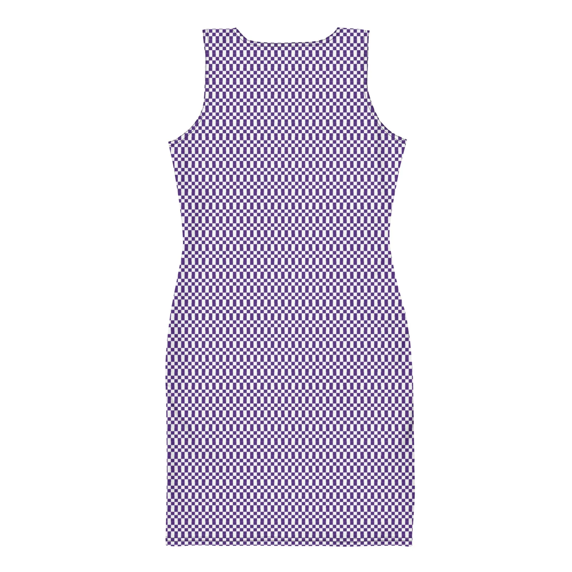 Purple Micro Checker Dress