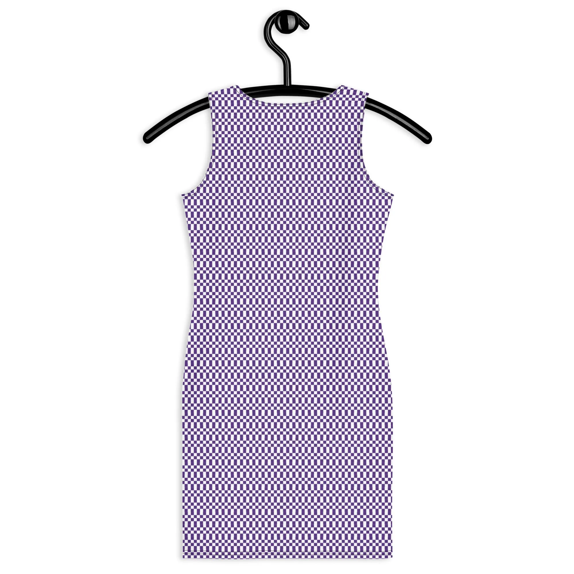 Purple Micro Checker Dress