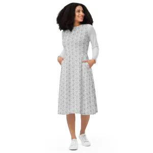 Quinn long sleeve midi dress