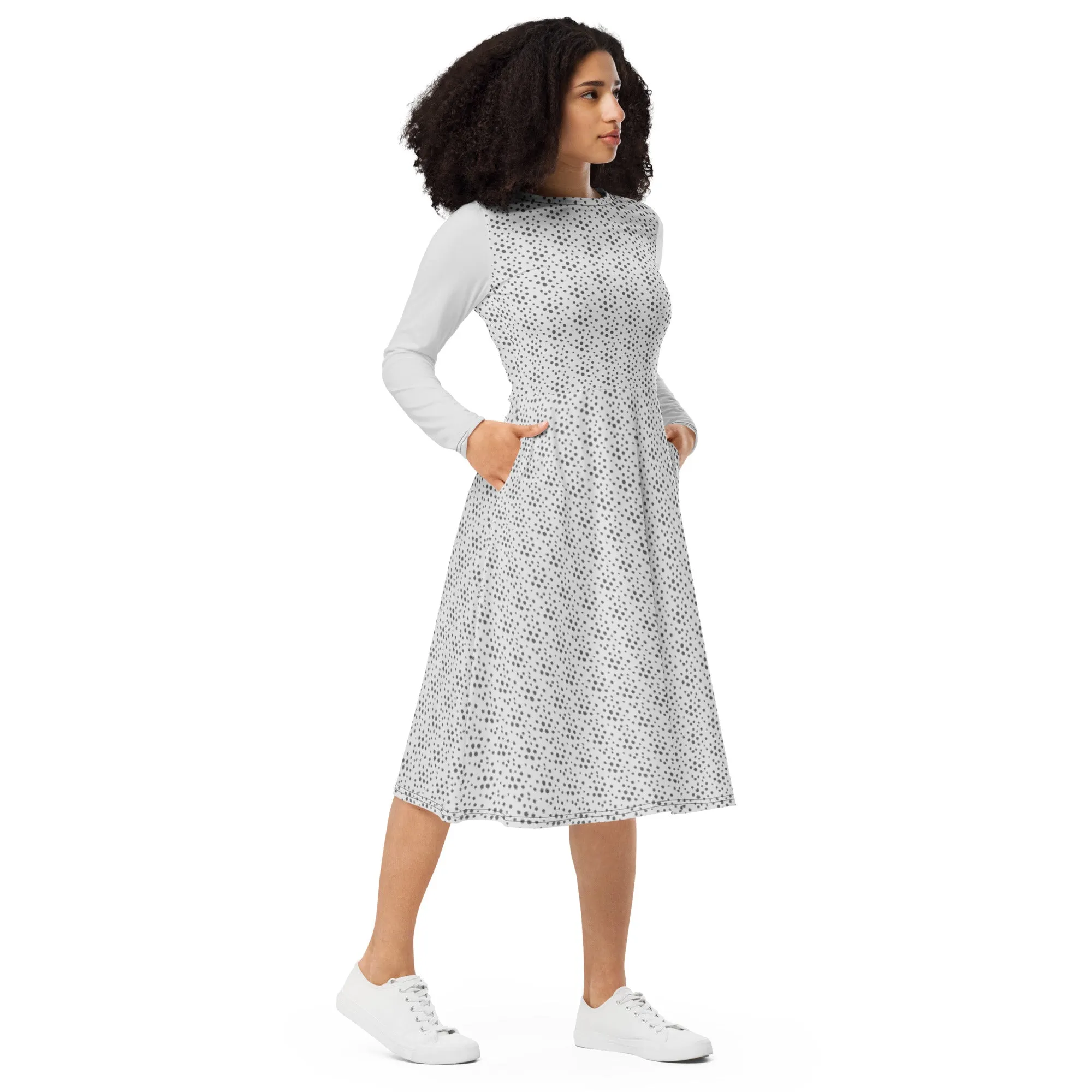 Quinn long sleeve midi dress