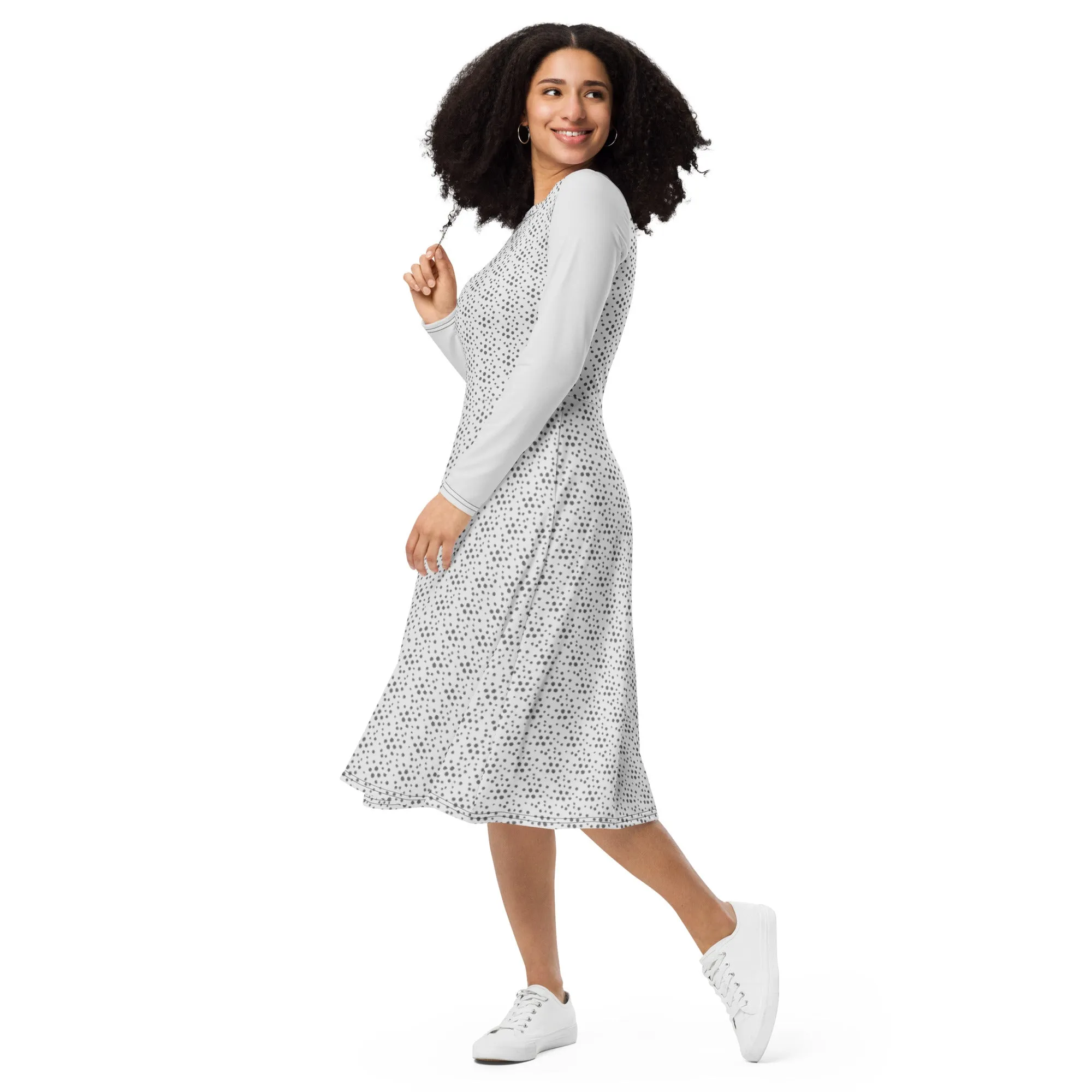 Quinn long sleeve midi dress