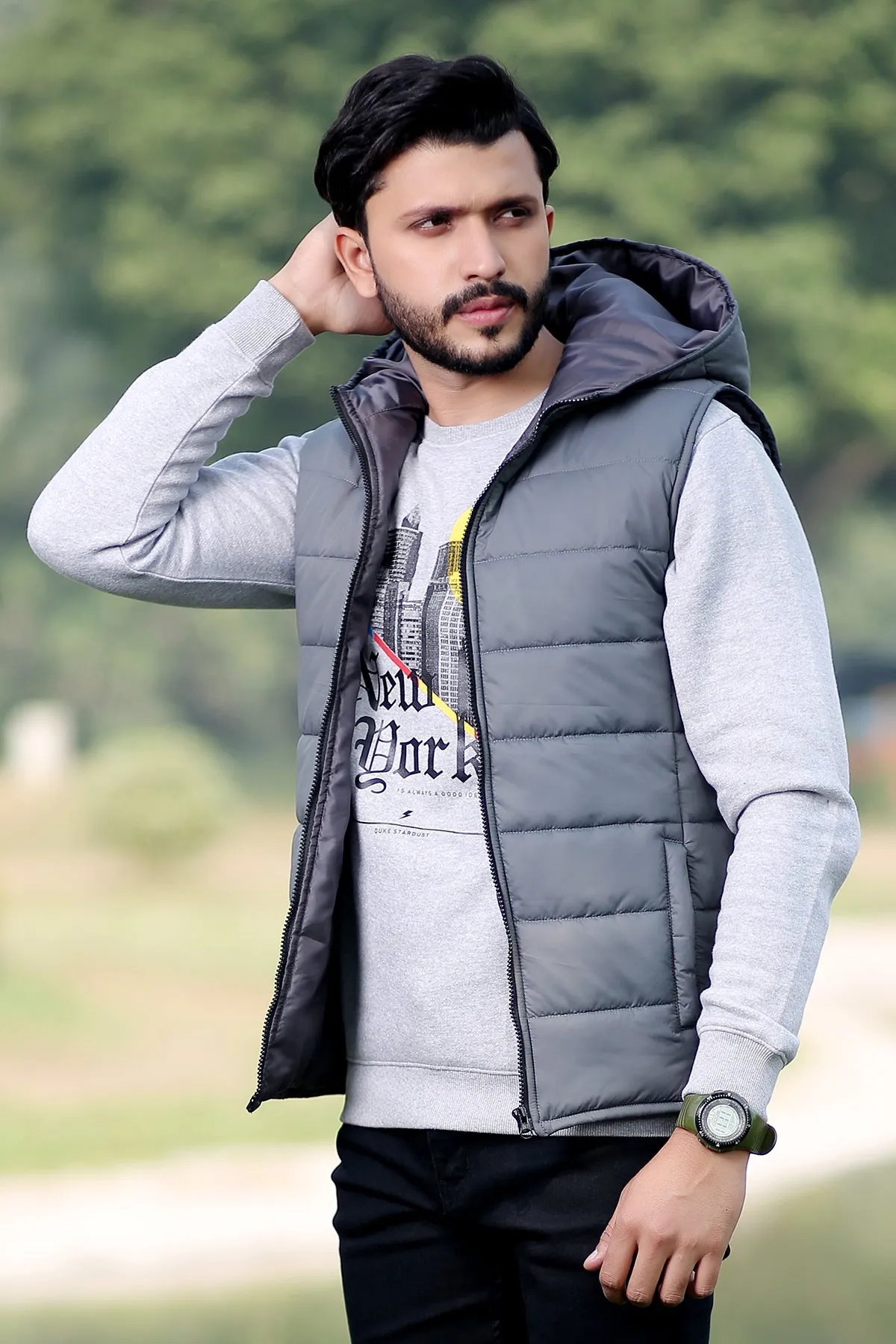 "NABS" Puff Winter Sleeveless Jacket Outerwear