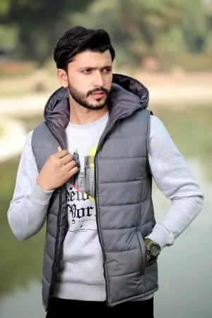 "NABS" Puff Winter Sleeveless Jacket Outerwear