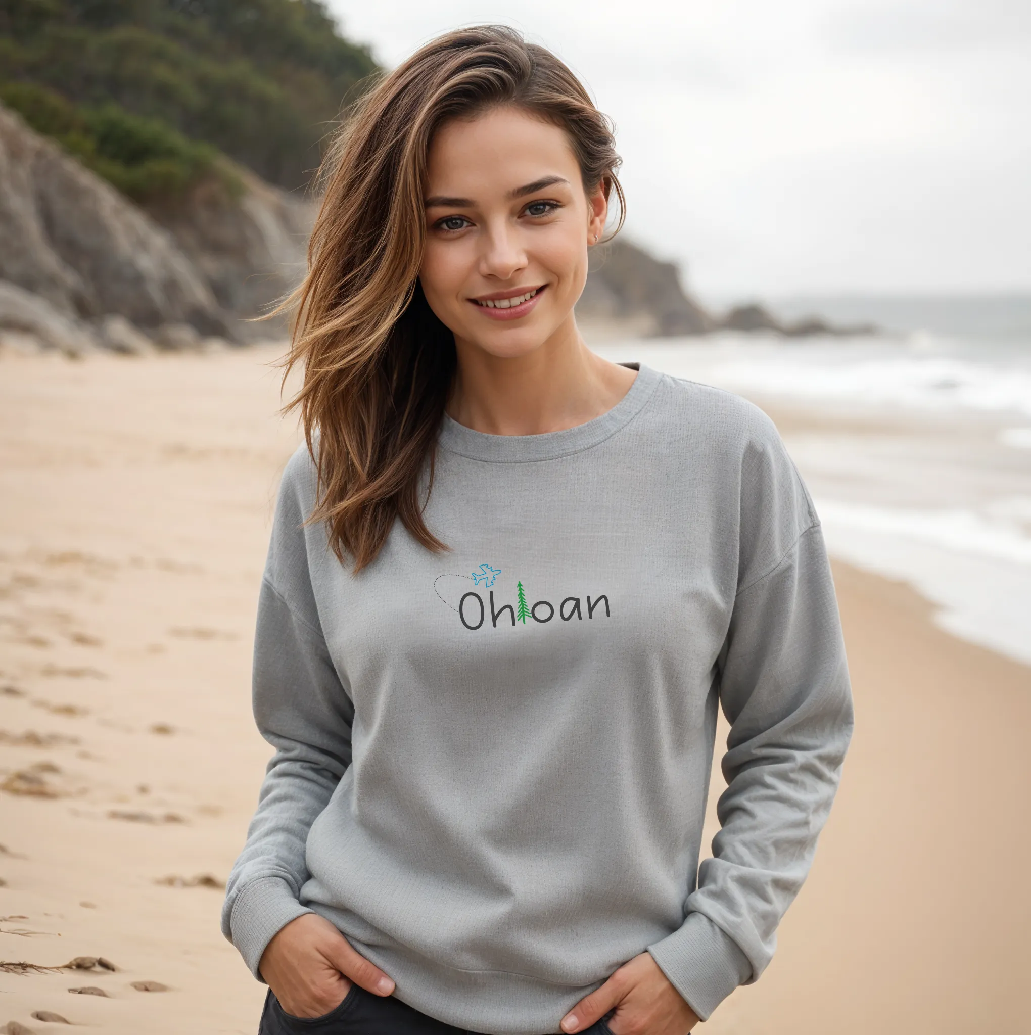 "Ohioan" Relaxed Fit Classic Crew Unisex Sweatshirt
