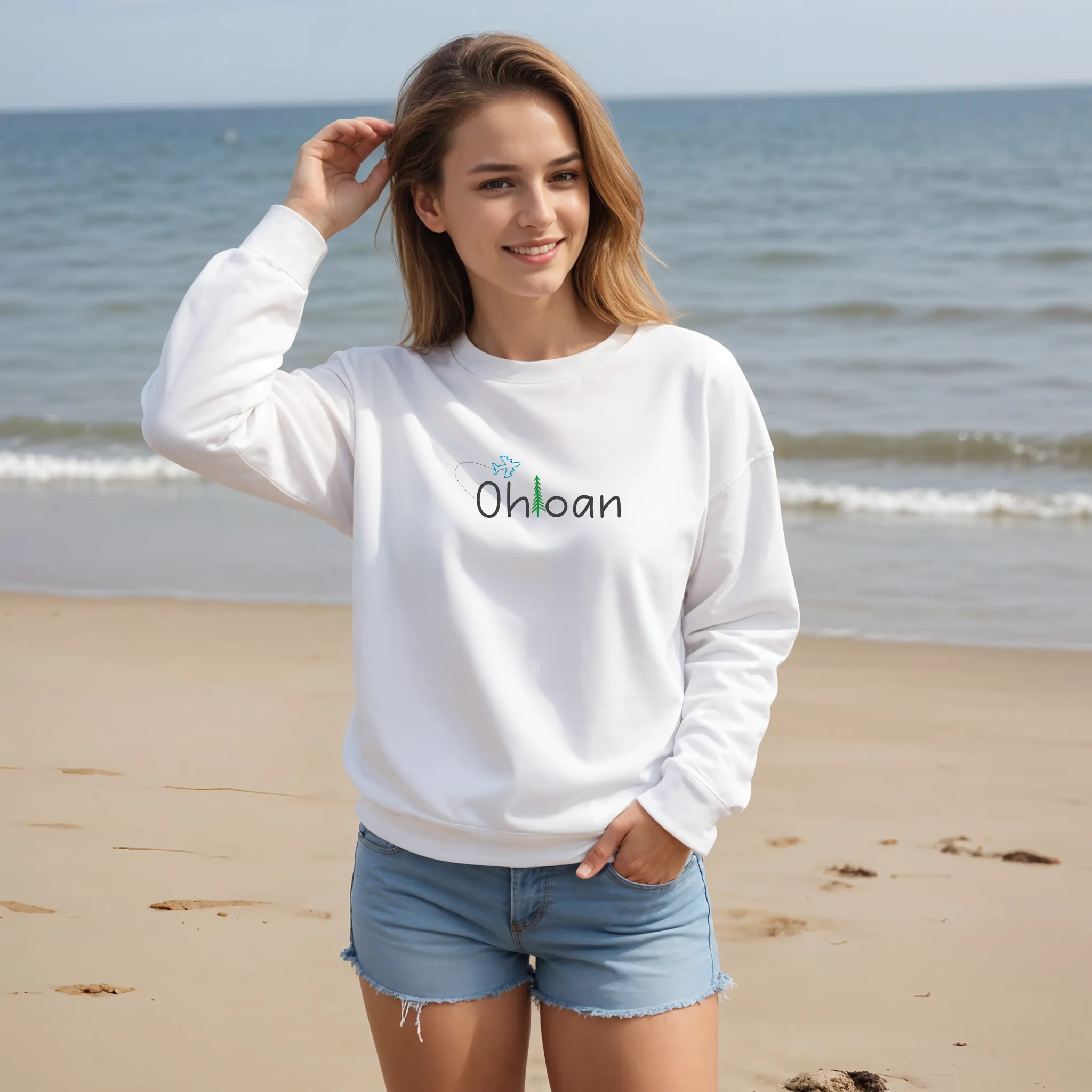 "Ohioan" Relaxed Fit Classic Crew Unisex Sweatshirt