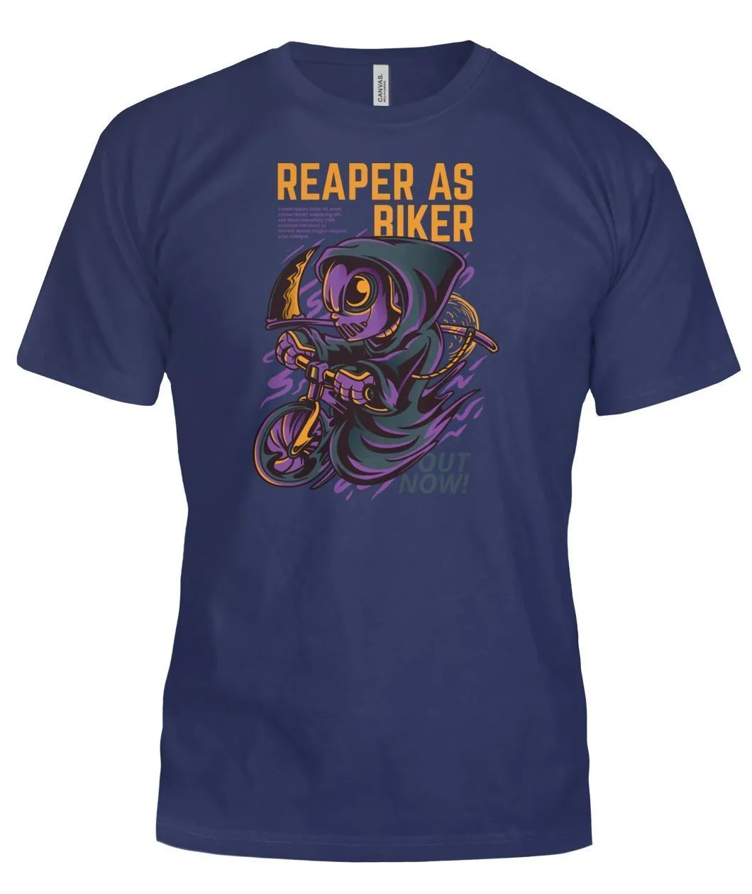 Reaper as Biker Bella Canvas Tee