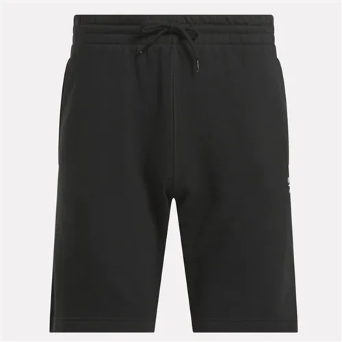 REEBOK IDENTITY SMALL LOGO FLEECE SHORTS - MENS - BLACK