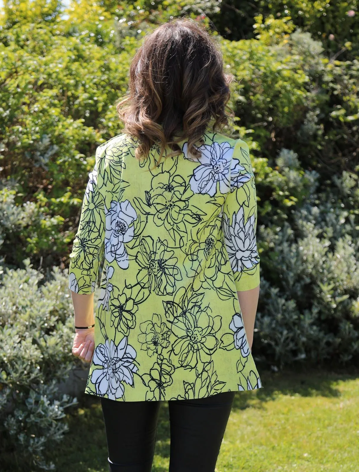 Reversible Yellow/Blue Print Jacket