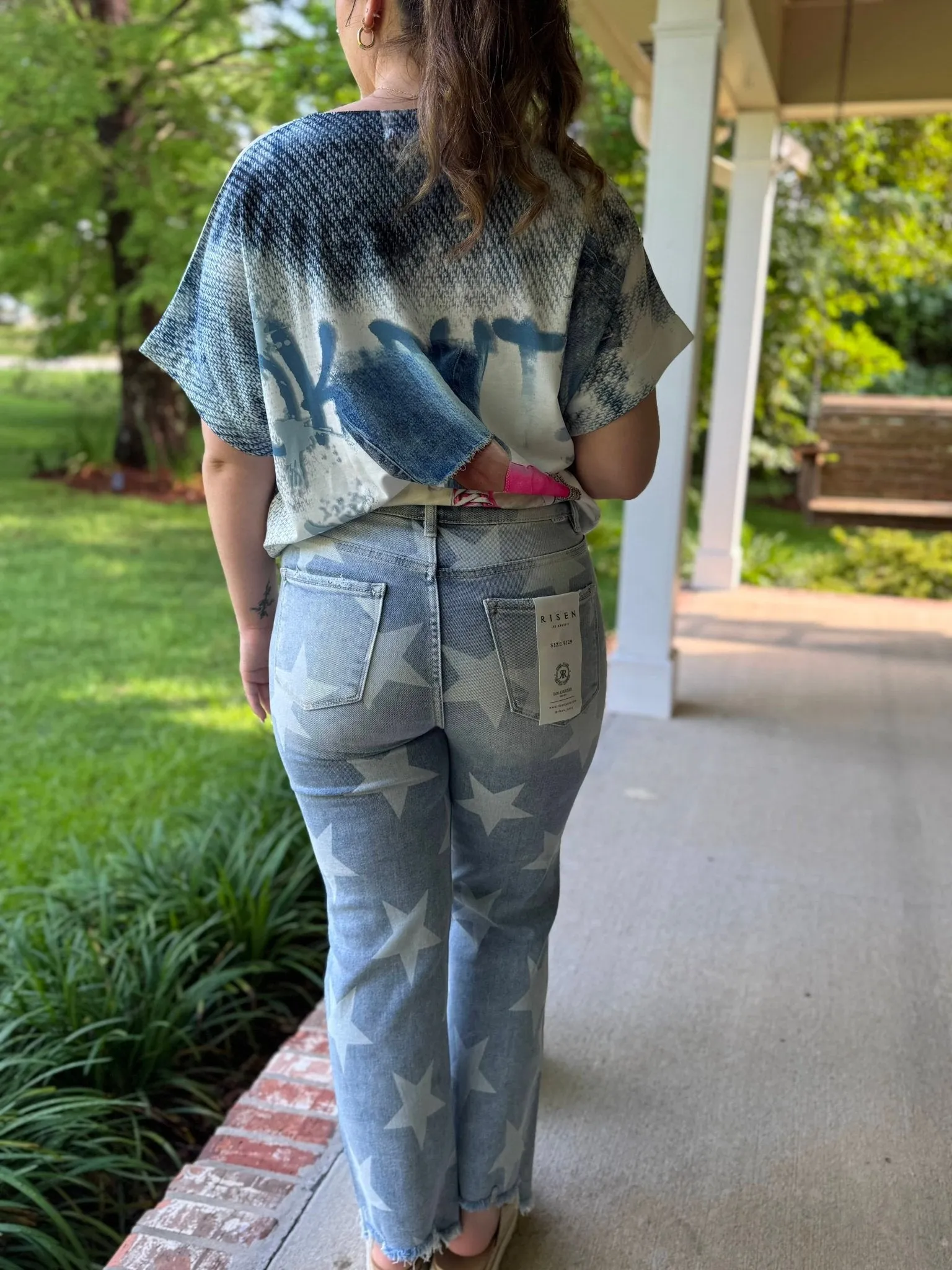Risen Star Struck Light Wash Cropped Jeans