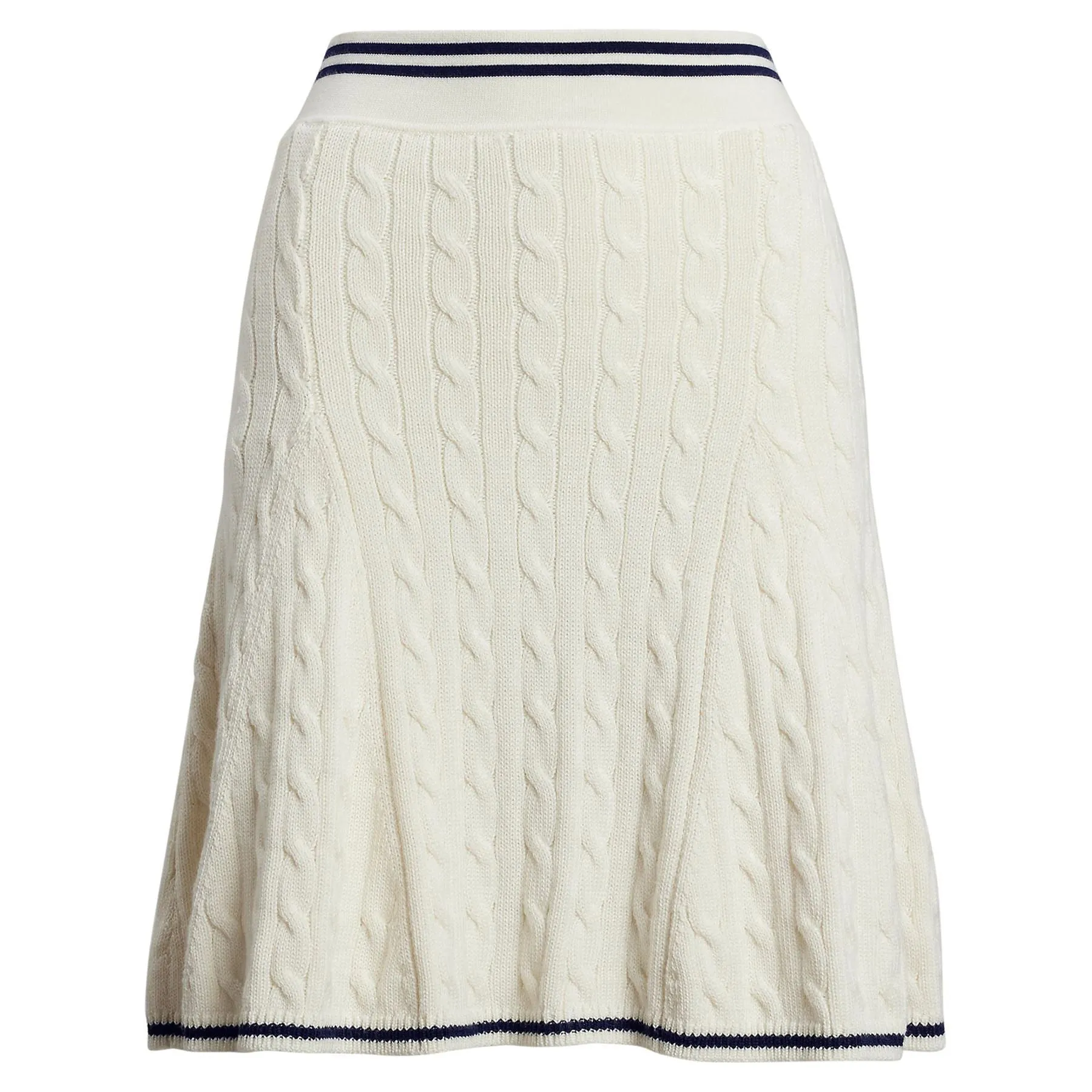 RLX A-Line Cotton Blend Skirt White Splash/Refined Navy