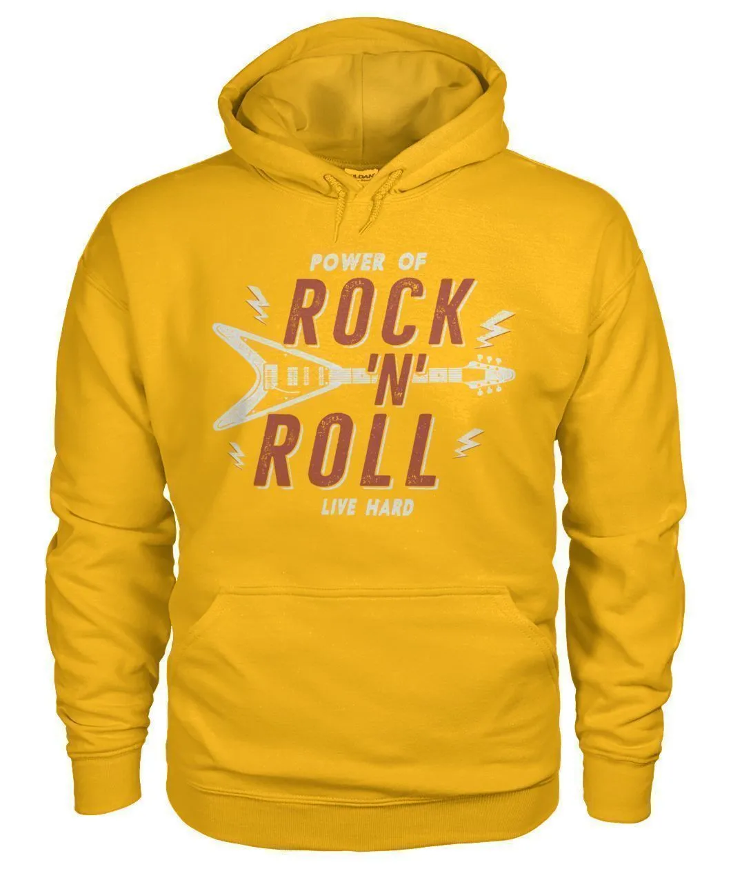 Rock N Roll Gildan Hoodie
