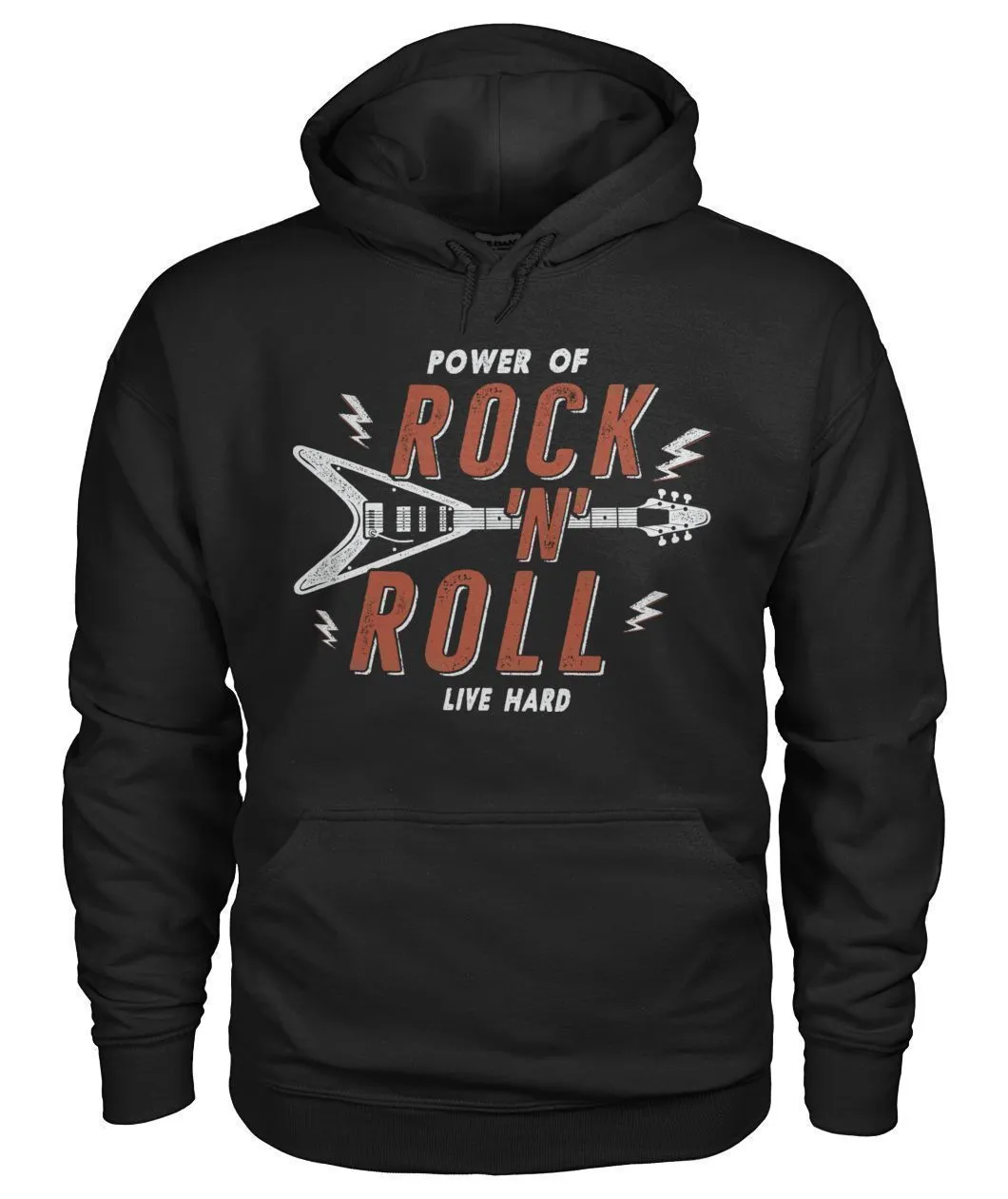 Rock N Roll Gildan Hoodie