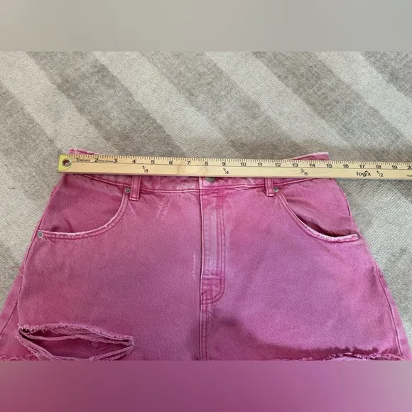 Rolla’s Dusters High Rise Slim Cut Off Shorts Pink (Size 30)