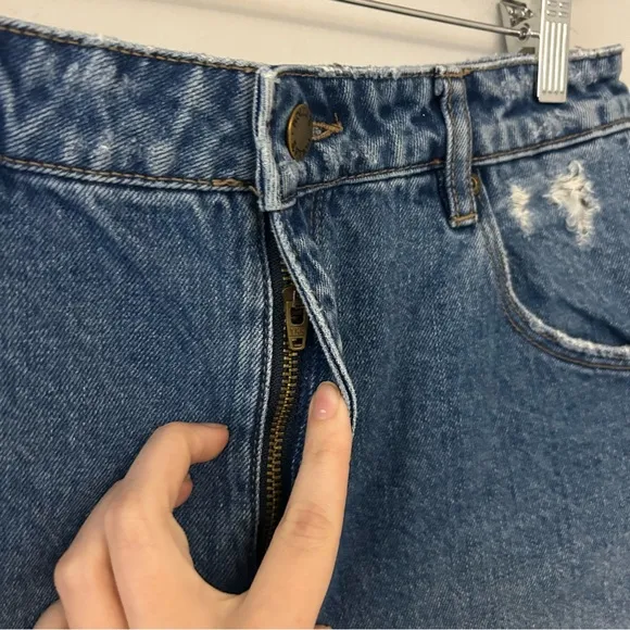 Rolla’s Dusters High Rise Slim Distressed Jean Shorts