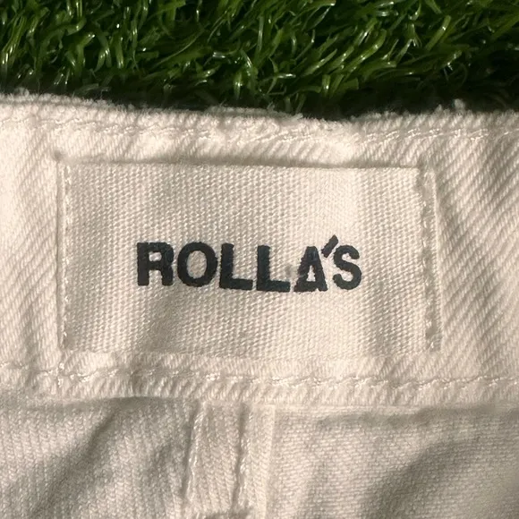 Rolla’s Dusters Shorts Layla White Size 26 Style# 13863 High Rise Slim NWT