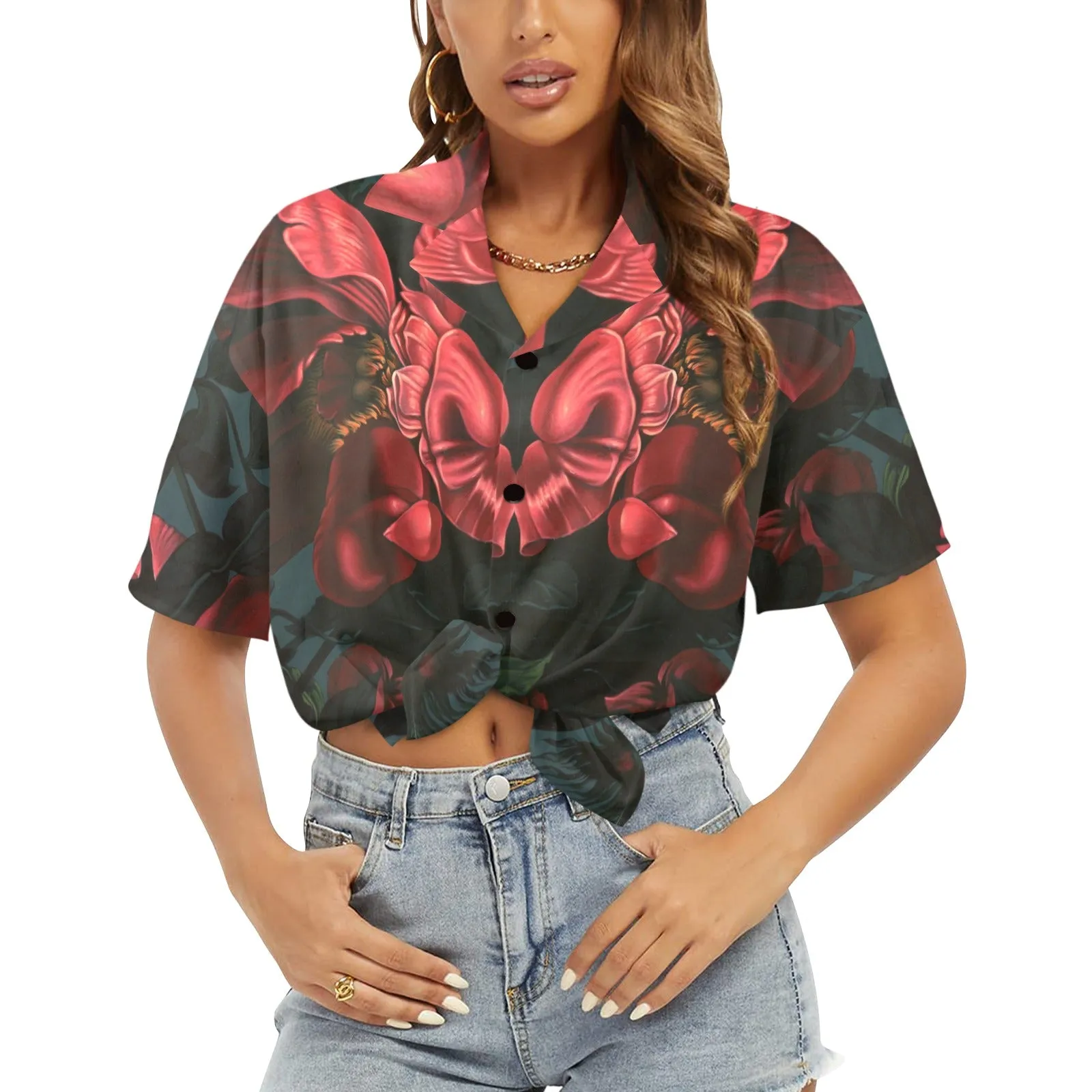 Roses Women's Hawaiian Shirt