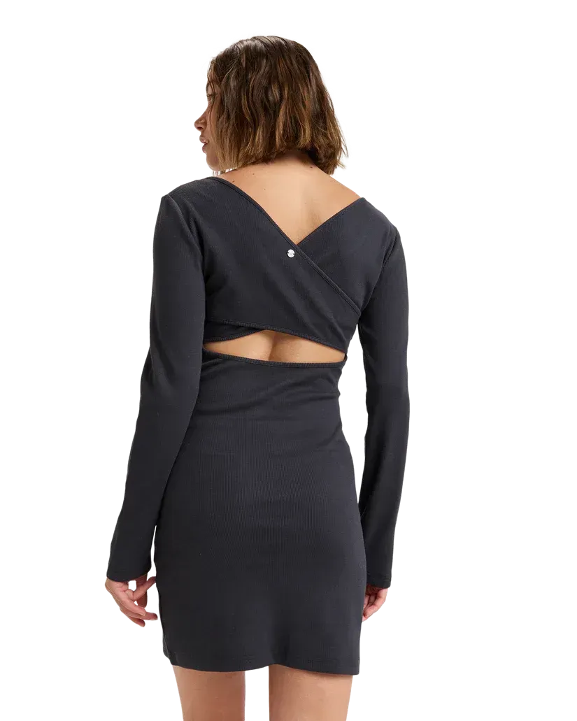 Roxy Women's Good Keepsake LS Ribbed Dress