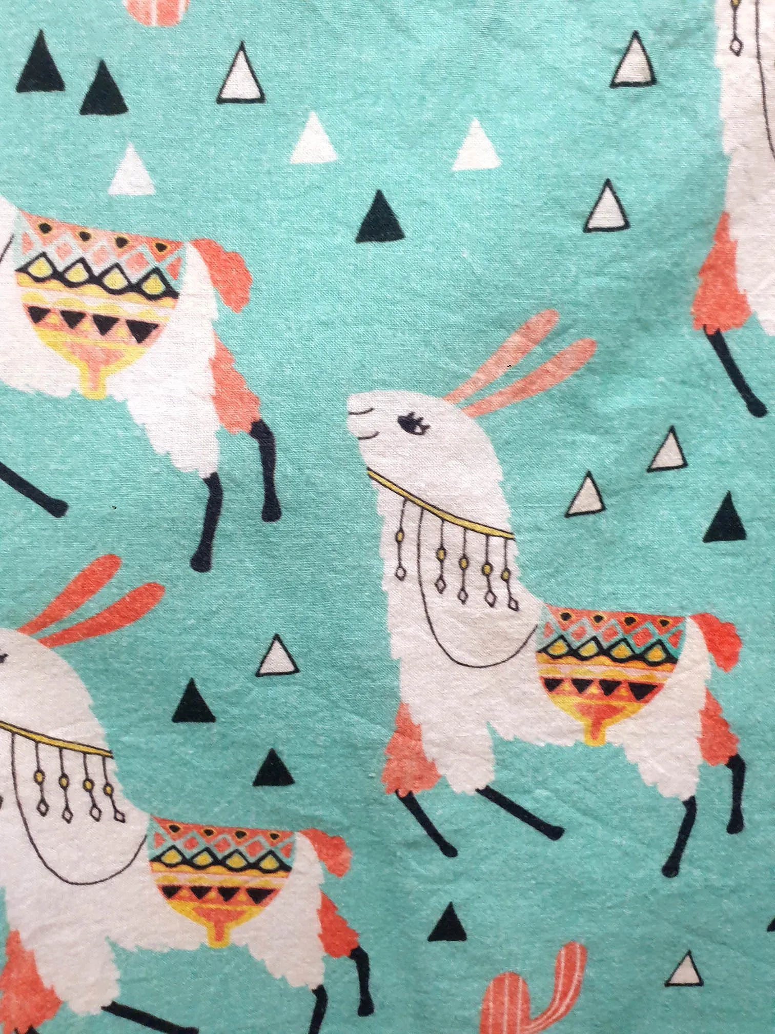 Rummage Style blue llama print top size 18